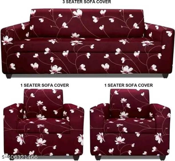 Quirky Home Polycotton 3+1+1 Seater Sofa Floral Cover