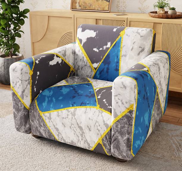 lukzer Polyester 2 Seater Sofa Floral Cover