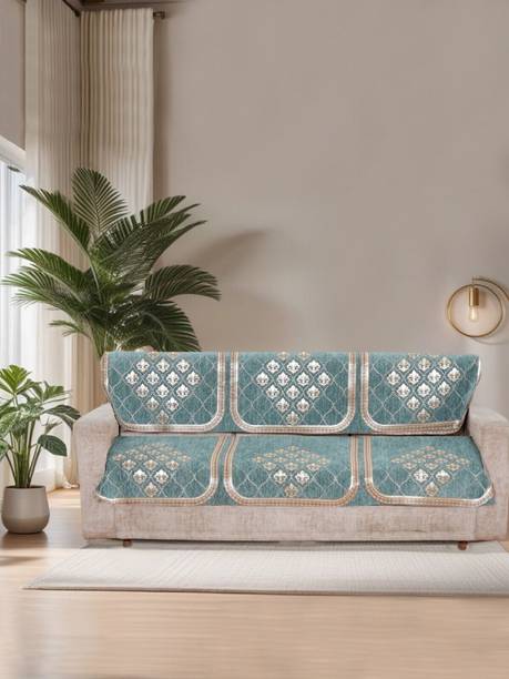 MORADO Chenille 3 Seater Sofa Damask Cover