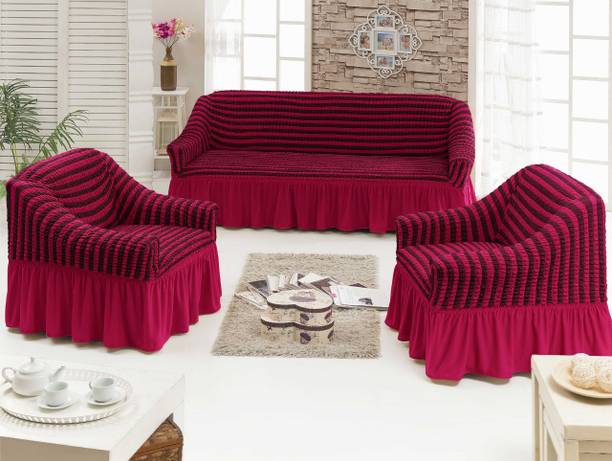 Flipkart SmartBuy Polyester 3+1+1 Seater Sofa Floral Cover