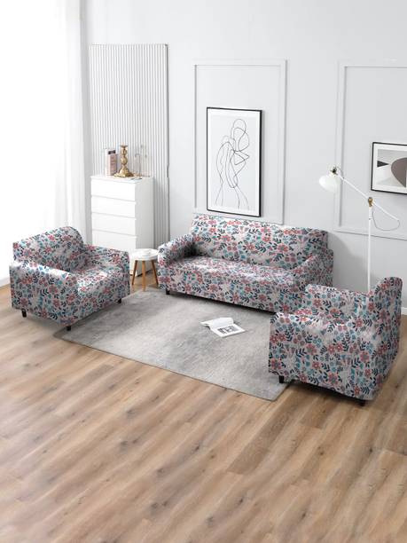 Multitex Polyester 3 Seater Sofa Floral Cover
