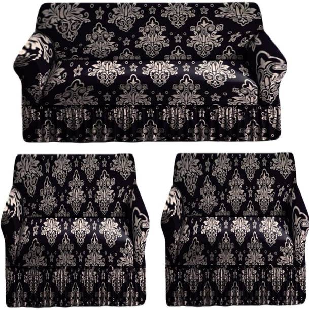 Tetra Polyester 3+1+1 Seater Sofa Floral Cover