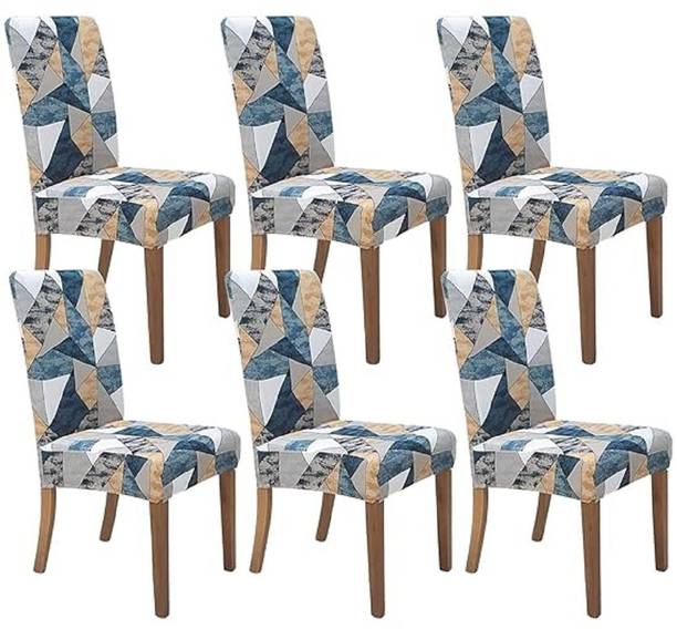 SmartFab Polycotton, Synthetic 1 Seater Chair Floral Cover