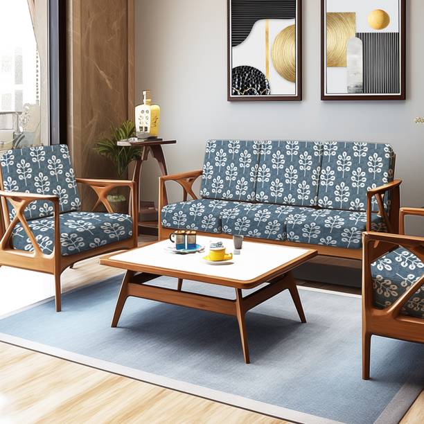 DECORIAN Velvet 3+1+1 Seater Sofa Plain Cover