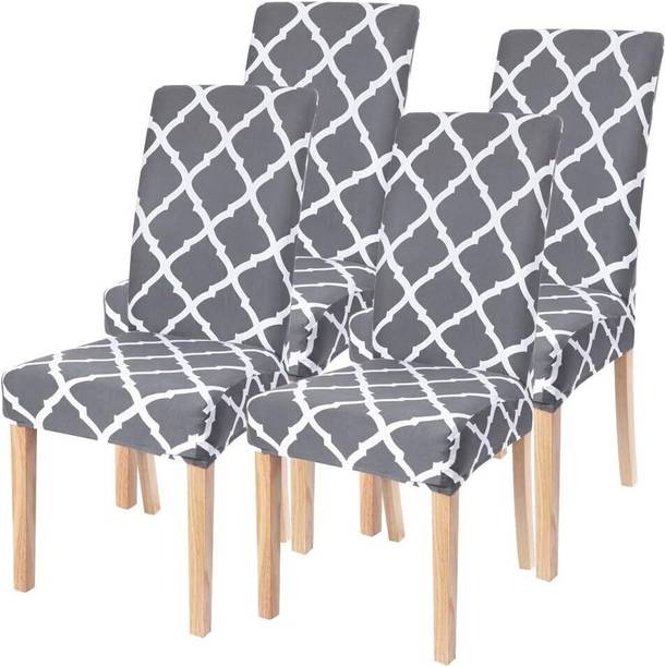 QUIRKYHUB Polycotton Geometric 1 Seater Chair Cover