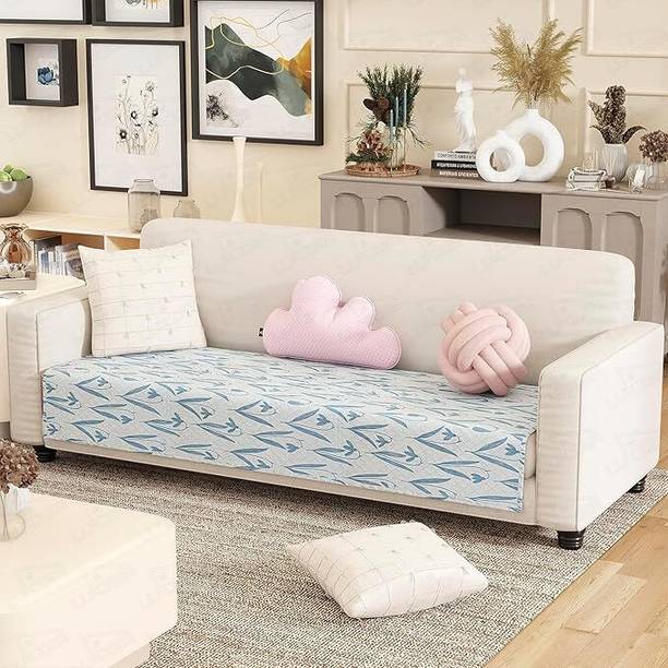 lukzer Polyester Floral 1 Seater Sofa Cover