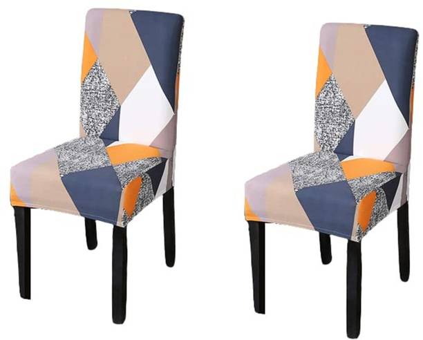 lukzer Polyester Abstract 1 Seater Chair Cover