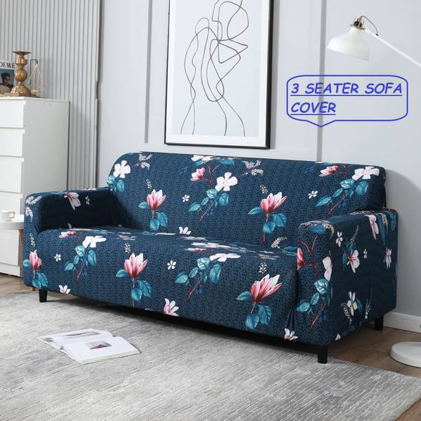 Udeek Polyester Floral 3 Seater Sofa Cover