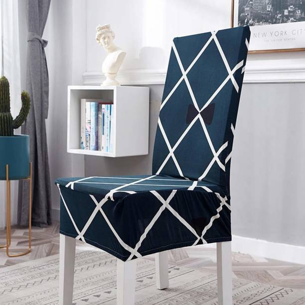 Roodra Creations Polycotton Geometric Chair Cover