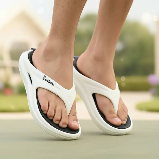 Smoothlite Men Dual Tone slipper comes with Removable Insole, Ultra Comfort & Anti Slip Backing Slippers