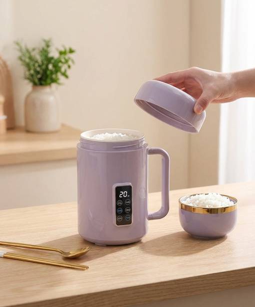 Kinzilla Electric Personal Portable Mini Travel Rice Cooker Stewing Soup Heating Cup Slow Cooker