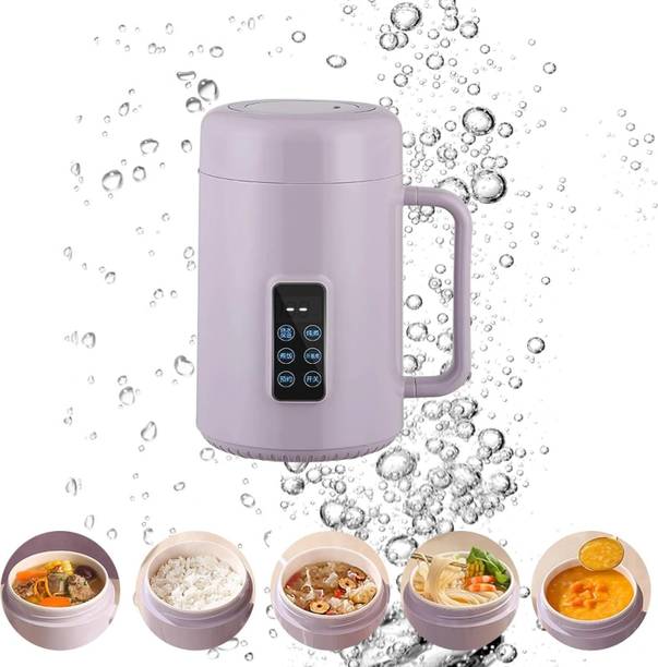 NIVKEZ Portable Rice Cooker with Stainless Steel Pot, Ceramic Inner Coating, Multi Slow Cooker
