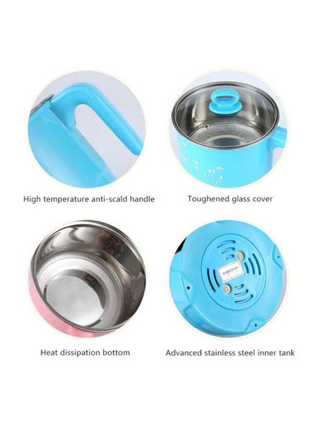 AVIRA OVERSEAS Electric Mini Cooker Steamer Cook pots for Cook Noodles/hot Pot/Rice Maker W124 Egg Cooker, Food Steamer, Rice Cooker, Travel Cooker, Slow Cooker
