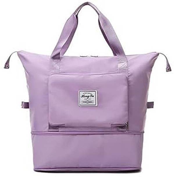 Women's Foldable Travel Waterproof & Lightweight Duffle Bag Small Travel Bag  - Medium