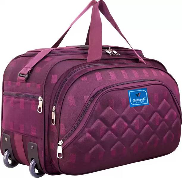60 L Small Strolley Duffel Bags for Men & Women - Purple - Regular Capacity Small Travel Bag  - Medium