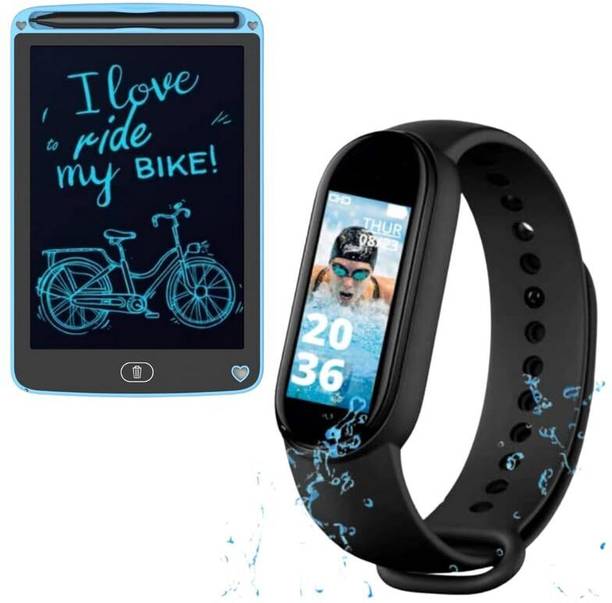 DRUMSTONE Smart Fitness Tracker With ids LCD Writing Tablet