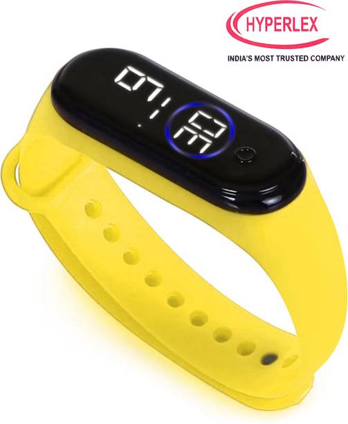 HYPERLEX Stylish Unisex Digital LED Bracelet Band Wrist Watch for Kids, Boys & Men