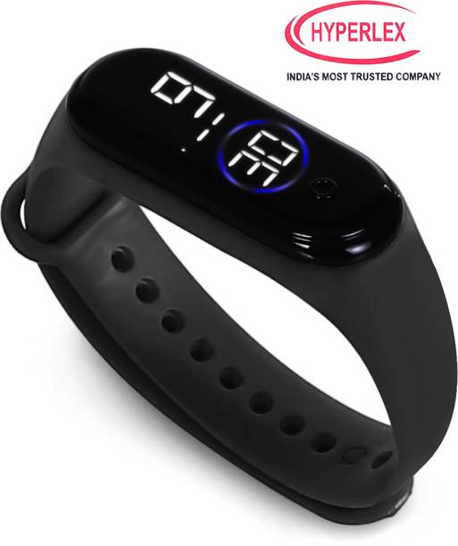 HYPERLEX Stylish Unisex Digital LED Bracelet Band Wrist Watch for Kids, Boys & Men
