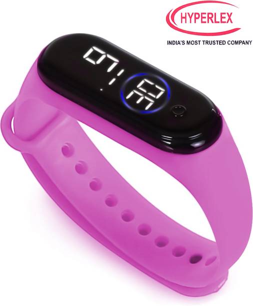HYPERLEX Stylish Unisex Digital LED Bracelet Band Wrist Watch for Kids, Boys & Men