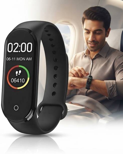 DRUMSTONE Smart Wrist Band with Touch Display, Comfortable Strap, Daily Activity Tracking
