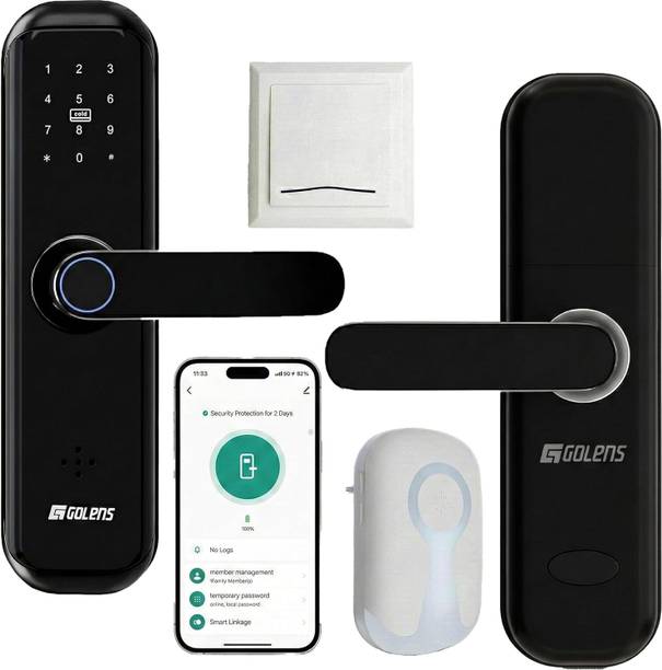 GOLENS FullGuard X3Pro Smart Door Lock | WiFi + Bluetooth | 7-in-1 Unlock Smart Door Lock