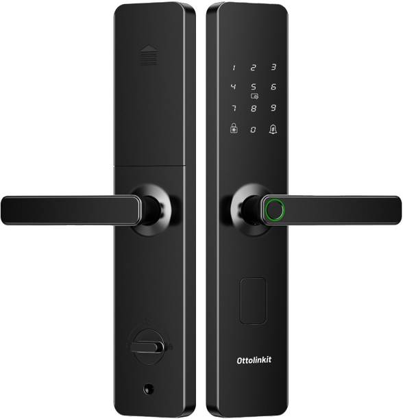 Ottolinkit Smart DoorLock 7Way Unlocking TuyaApp Wifi Fingerprint DigitalPassword Rfid Lock Smart Door Lock