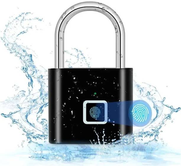 SHOPOGENIX Smart Fingerprint Padlock USB Rechargeable Biometric Lock for Suitcase, Backpack and Locker Smart Door Lock