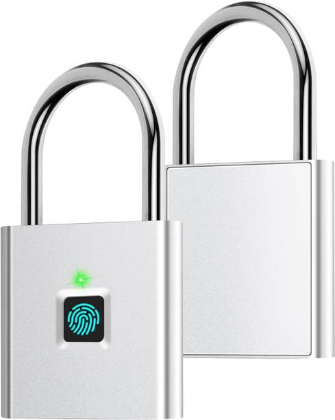 CARTSPACE Keyless Rechargeable Fingerprint Padlock Smart Door Lock Smart Door Lock