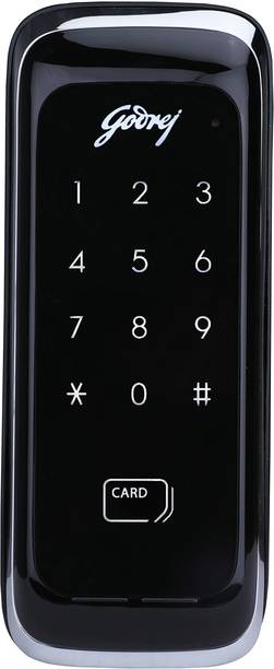 Godrej Locks Advantis Rimtronic RF Digital Lock for Wooden Door | 2 in 1 Access | PIN Access | RFID Card Smart Door Lock
