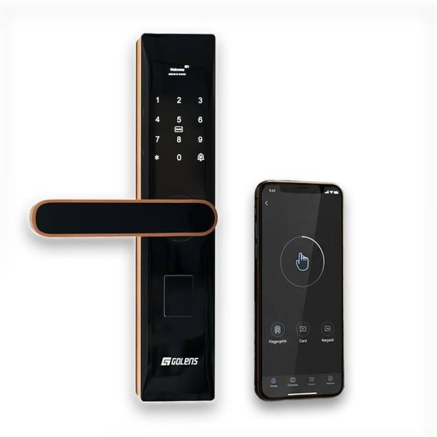 GOLENS X33 Smart Door Lock with Fingerprint, WiFi, App, RFID, OTP, PIN & 6-Way Unlock Smart Door Lock
