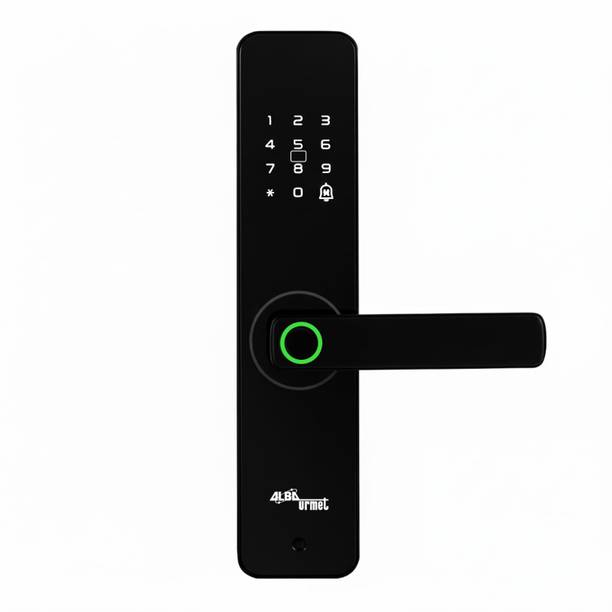 alba urmet Digital Door Lock with Fingerprint, Passcode, RFID & Key | WiFi 2.4GHz | 100 Users | USB Backup | Mortise | Free Installation Smart Door Lock