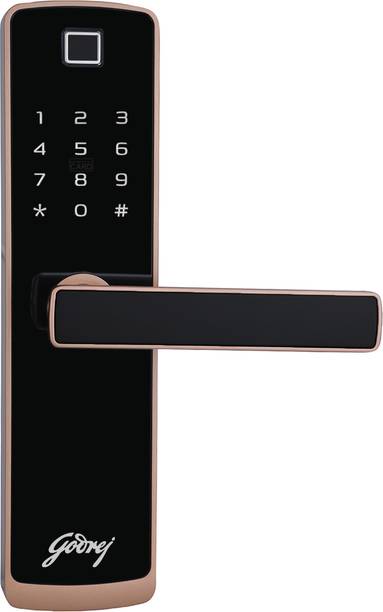 Godrej Locks Catus Touch Plus I Smart Digital Lock for Wooden Door I 4 in 1 Access I 3 Bolts Smart Door Lock