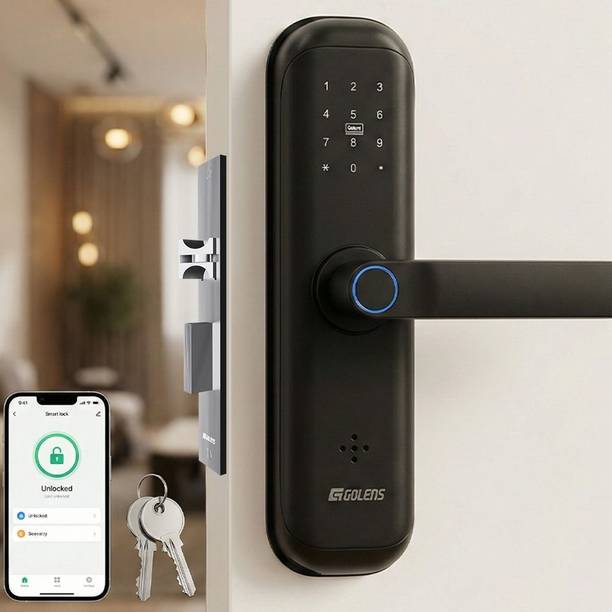 GOLENS X3 Smart Door Lock, 8-Way Unlock, WiFi+BT, Fingerprint, PIN, RFID Smart Door Lock