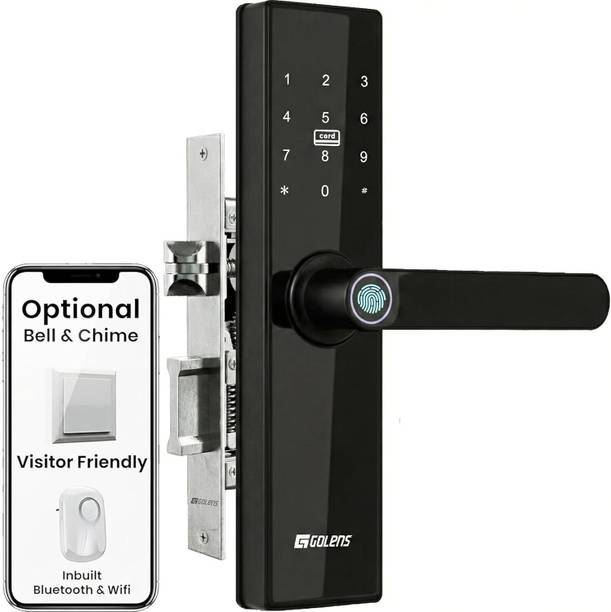 GOLENS X3N Smart Door Lock | 8-in-1 Keyless Entry | Fingerprint, WiFi & Bluetooth Smart Door Lock