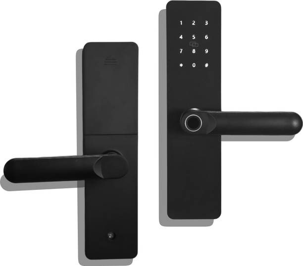 Lockee Klevio Core | 5-Way Unlock: Fingerprint, PIN, RFID, App & Mechanical Key | WiFi & Bluetooth | Wooden Doors Smart Door Lock