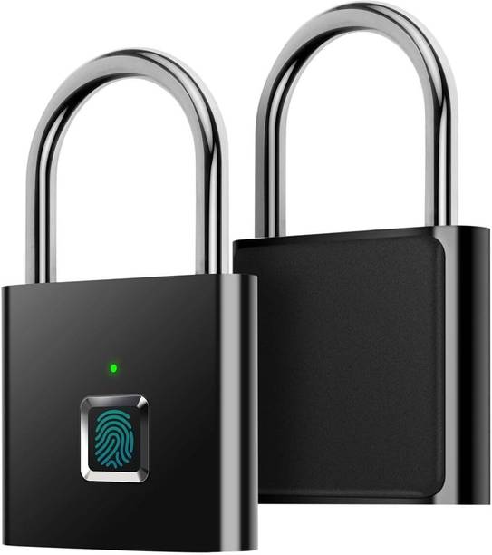 CARTSPACE Smart Fingerprint Padlock, Ultra Light One Touch Open Lock with USB Charging Smart Door Lock