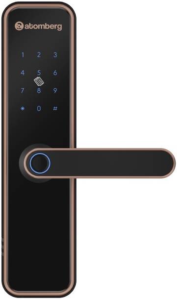 Atomberg Azhero|6 Ways Unlocking,Fingerprint,2 SS Bolt/Free Installation Smart Door Lock