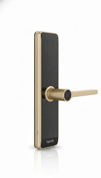 Haken HDLE REVVO Digital Door Lock 5-Way Access Fingerprint PIN RFID App Matt Gold Smart Door Lock
