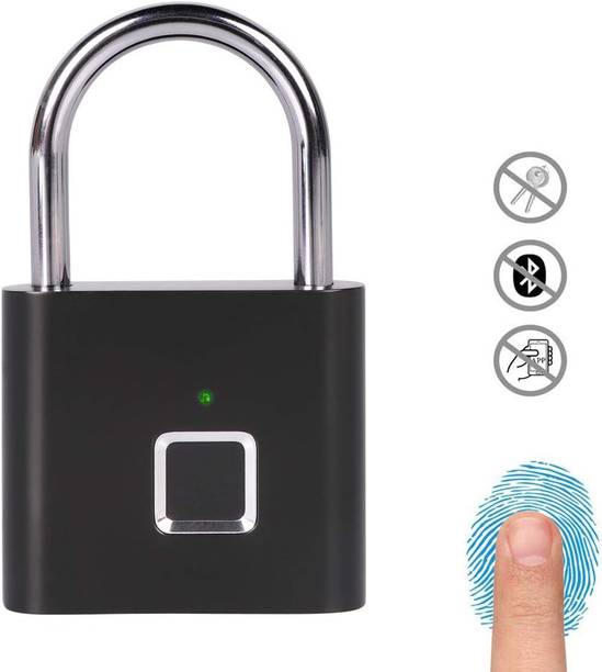 Dwiza Enterprise Keyless Rechargeable Fingerprint Padlock Rechargeable Keyless Anti-theft Security Smart Door Lock