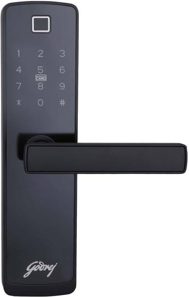 Godrej Locks Catus Touch Plus I Digital Lock for Wooden Door I 4 in 1 Access I 3 Bolts Smart Door Lock