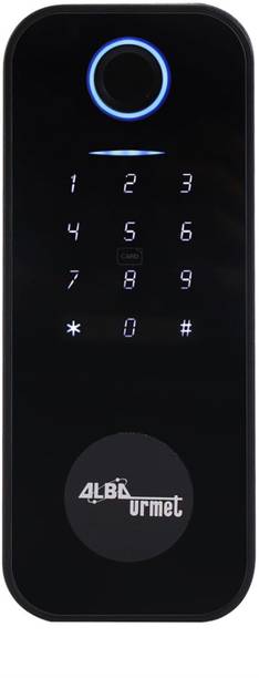 alba urmet Digital Door Lock | Fingerprint, PIN, RFID & Key | 4 Way Unlock | WiFi | 100 Users | USB Backup | Mortise | Free Installation Smart Door Lock
