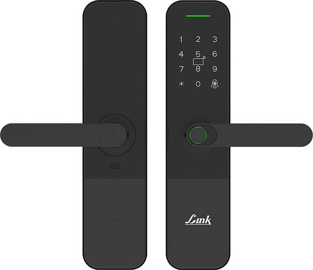Link Smart Vitron Digital Biometric Door Lock (Mobile app with Wi-Fi, Black Smart Door Lock