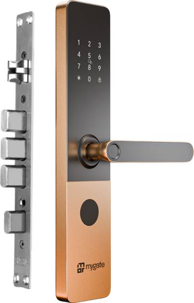Mygate Plus Lock (2026 Model)|6-Way Unlock -Fingerprint, PIN, OTP, App, RFID, Key|3Y Warranty Smart Door Lock