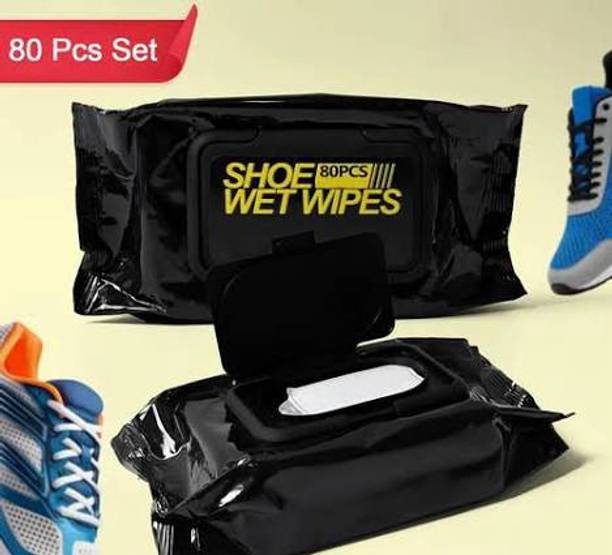 MAHADEV ENTERPRISE SW-80P-BLK (Shoe Wipe - 80 Pack - Black) Smart Shoe
