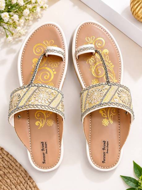 Forever Friend floral embroidered slippers Smart Insole