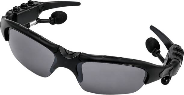 REEPUD Sport Smart Sunglasses with Bluetooth Calling and Music Black Filtered Lenses