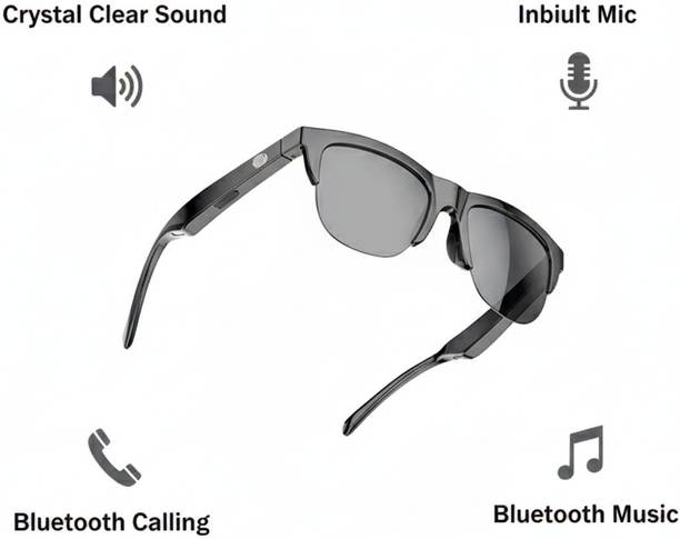 vadish Trendy BLUETOOTH CALLING MUSIC SMART UV FILTERED LENSES SUNGLASS