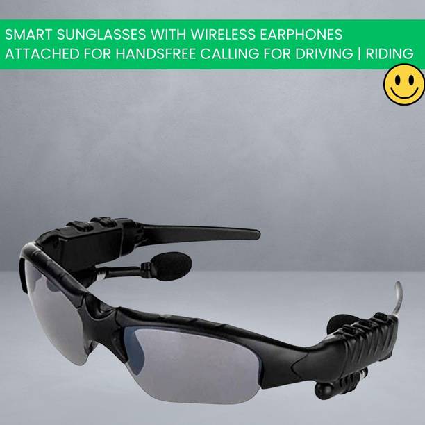 YAROH Bluetooth Sunglasses With Wireless Earphones Attached & Stereo Sound FeatureY423