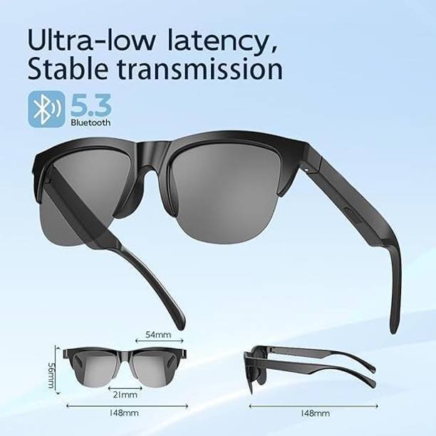 WeRock Stylish Wearable Tech Smart Glasses with Bluetooth Audio Open-Ear Sound R114