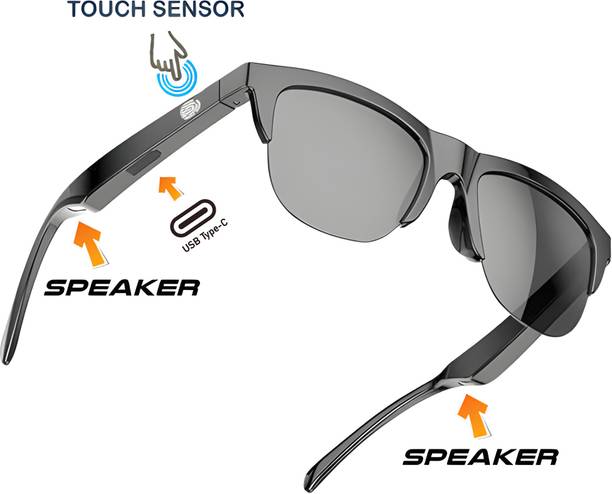 Hitage Smart Blutooth Sunglasses with Music Calling Function Touch Sensor ( Type C)